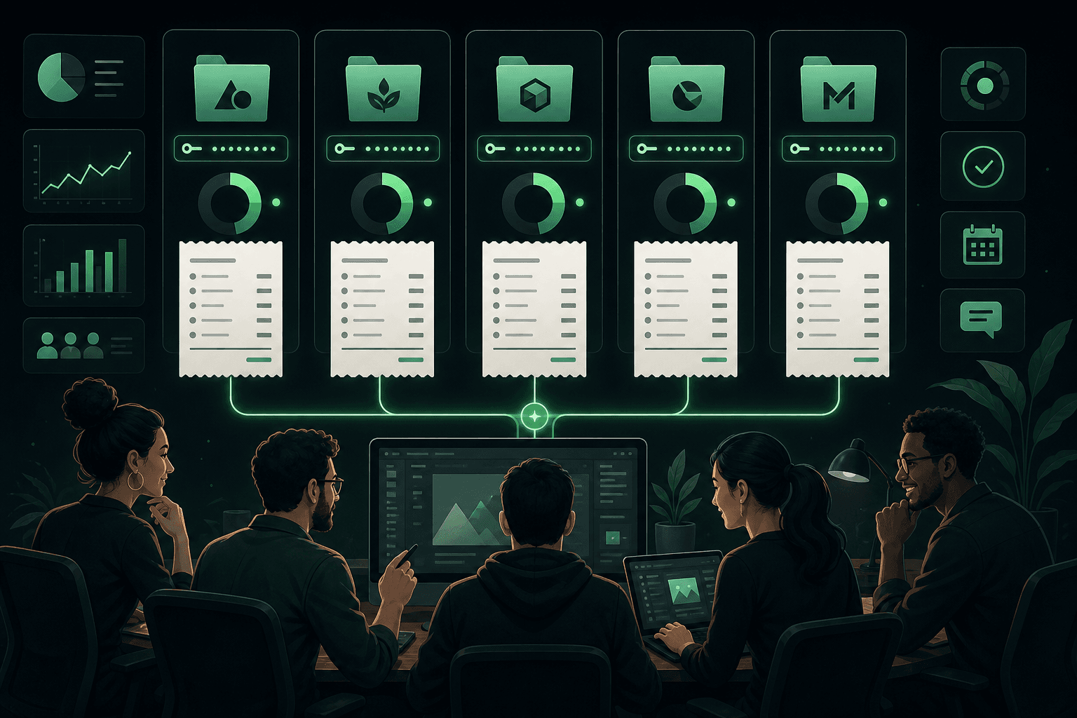 Agency team billing AI costs per client with KeyC